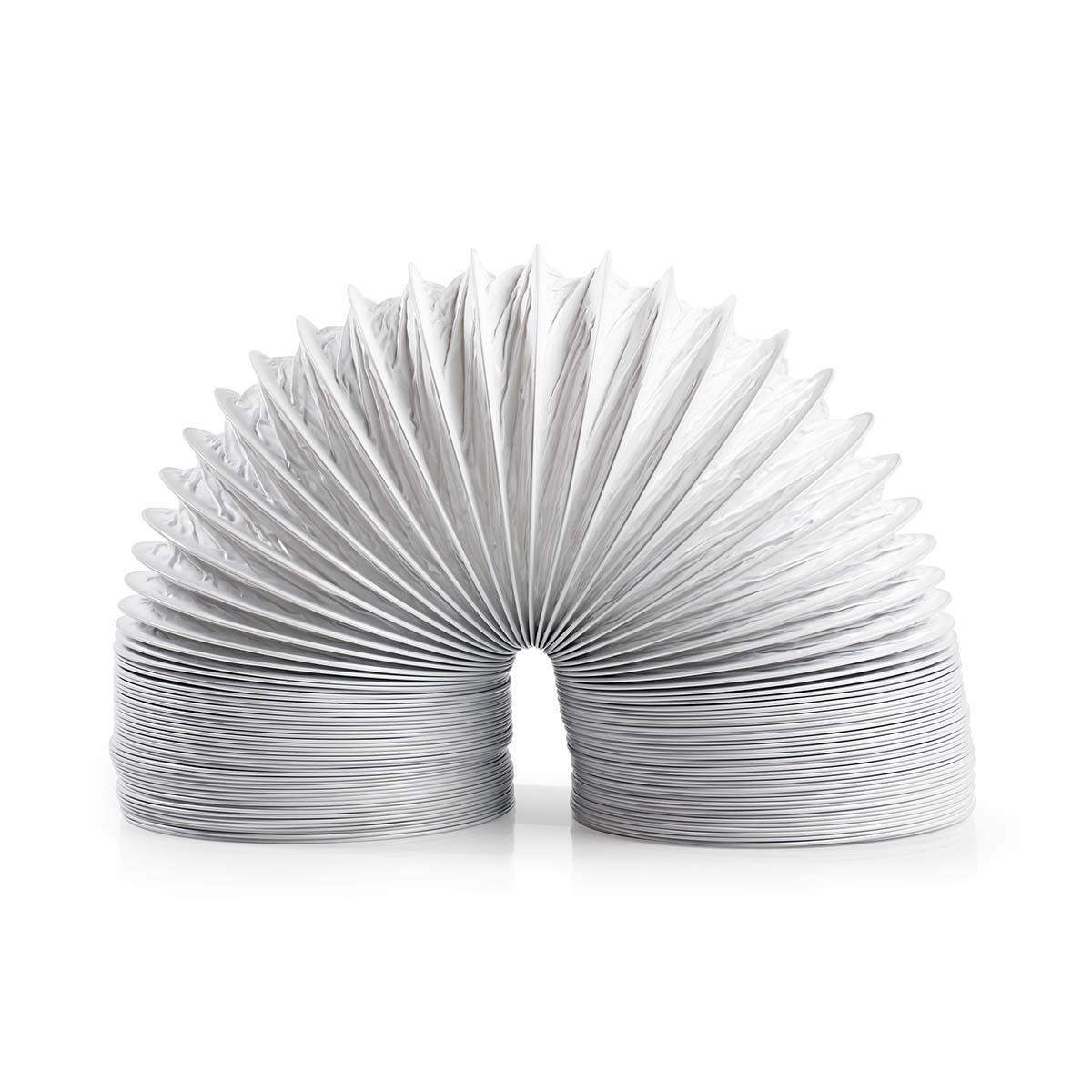 Nedis Aftræksslange PVC | 100 mm | 1.50 m | Egnet: Air Ventilation / Tumble Dryers | Hvid