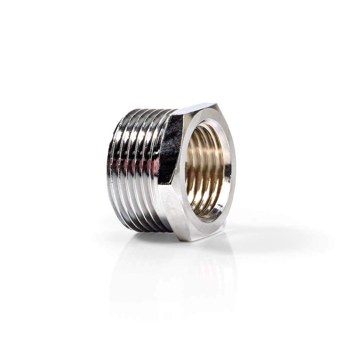 Slangeadapter | 1/2'' | 3/4'' | Metal | Sølv