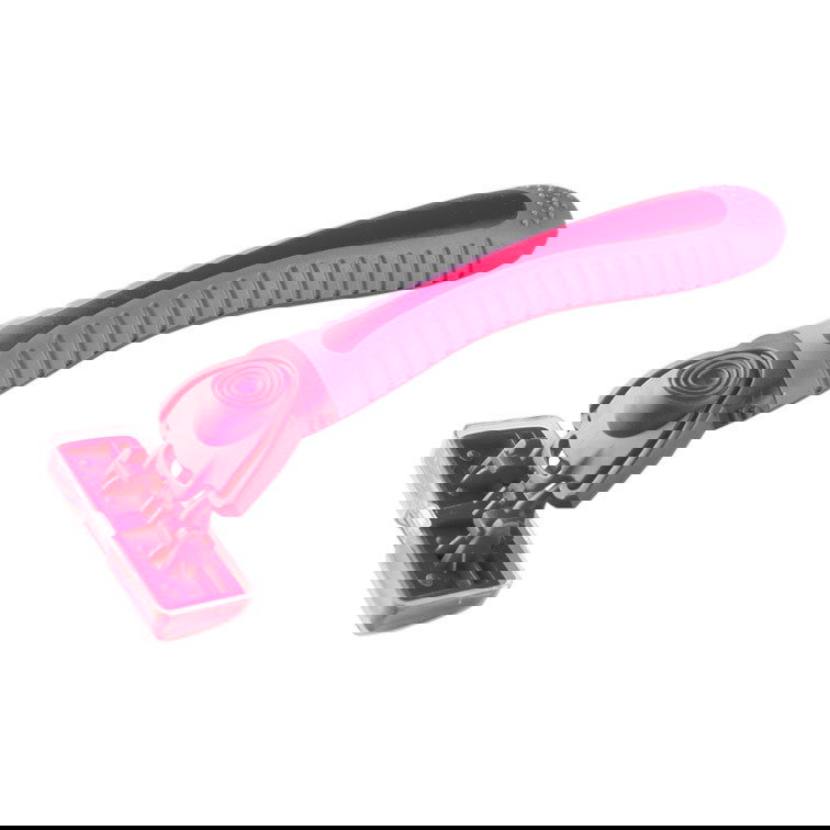 Partakone vaihdettavilla terillä kätevässä säilytyslaatikossa - Punainen