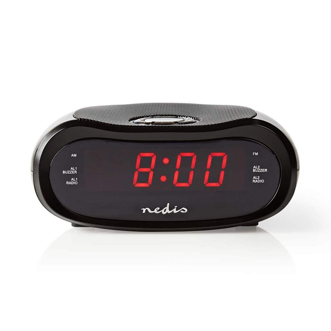 Produktfoto för Nedis CLAR001BK - clock radio - AM/FM