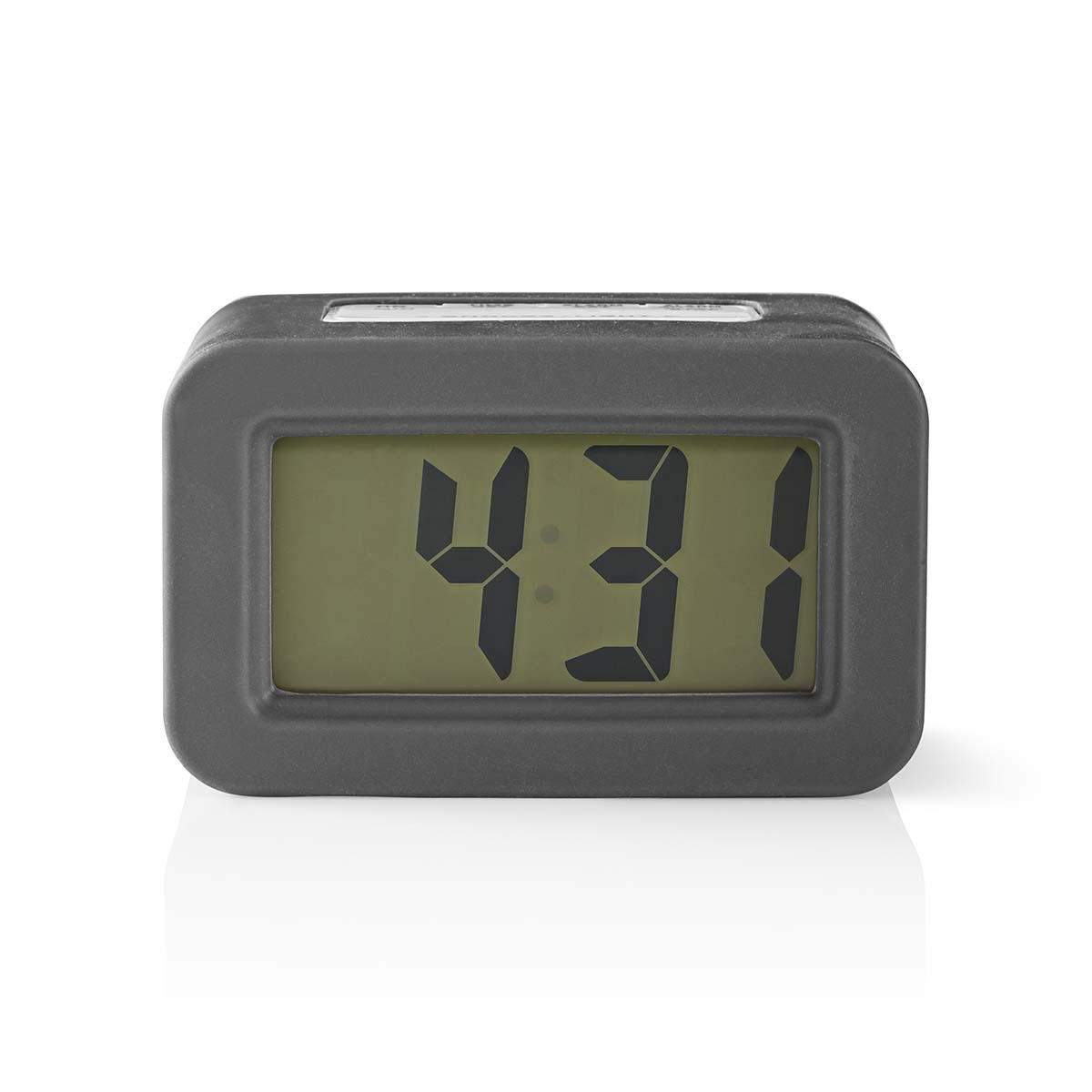 Digitalt Bord Vækkeur | Baggrundsbelysning LCD | 3.5 cm | Baggrundslys | Snooze funktion | Nej | Grå / Hvid