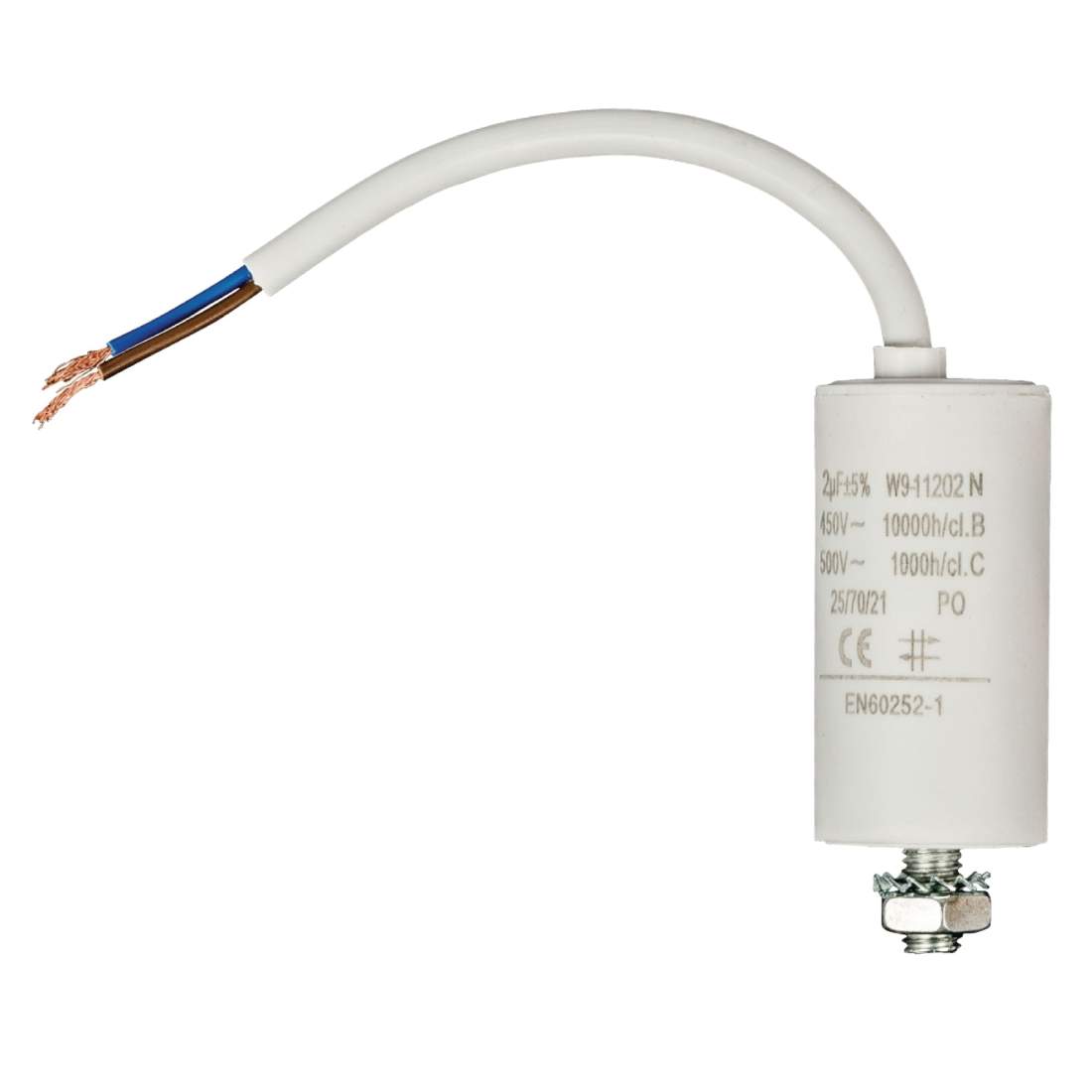 Kondensator 450V + Kabel 2.0uf / 450 V + Cable | Elektronik - Kablar & Adaptrar - Övrigt | Pryloteket