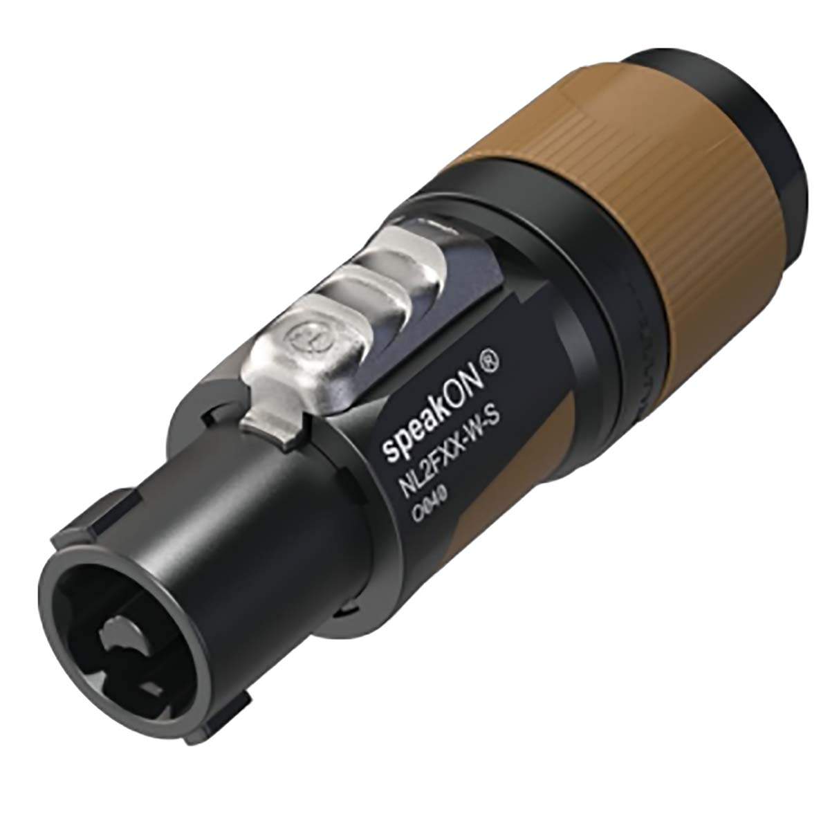 2-polet kabelstik, spændepatron type trækaflastning