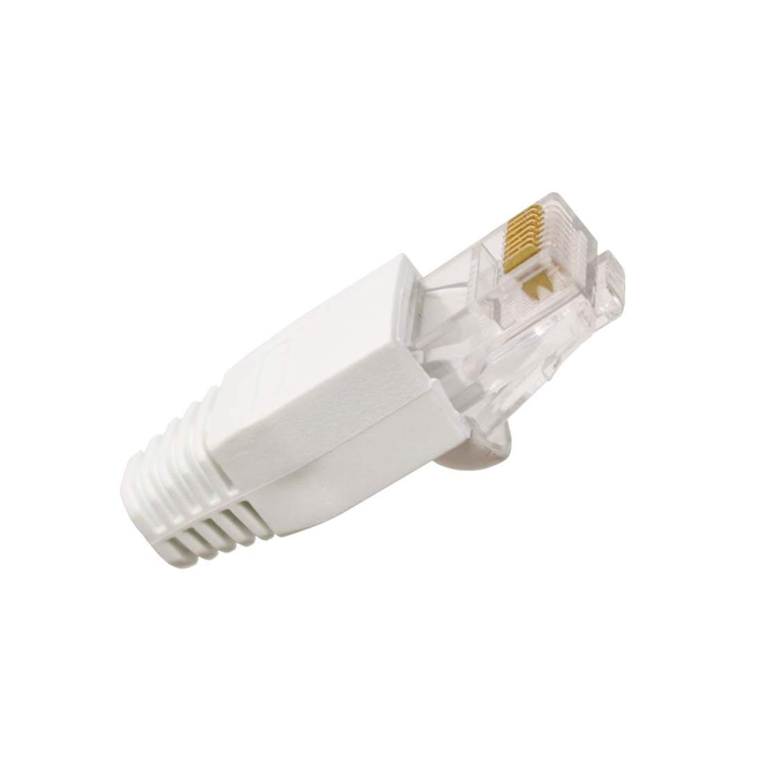 QCRJ45 CAT6 FTP 10 Quick connect U/FTP CAT6 data connector RJ45 with white thule - 10 pcs | Hem & Hobby | Pryloteket