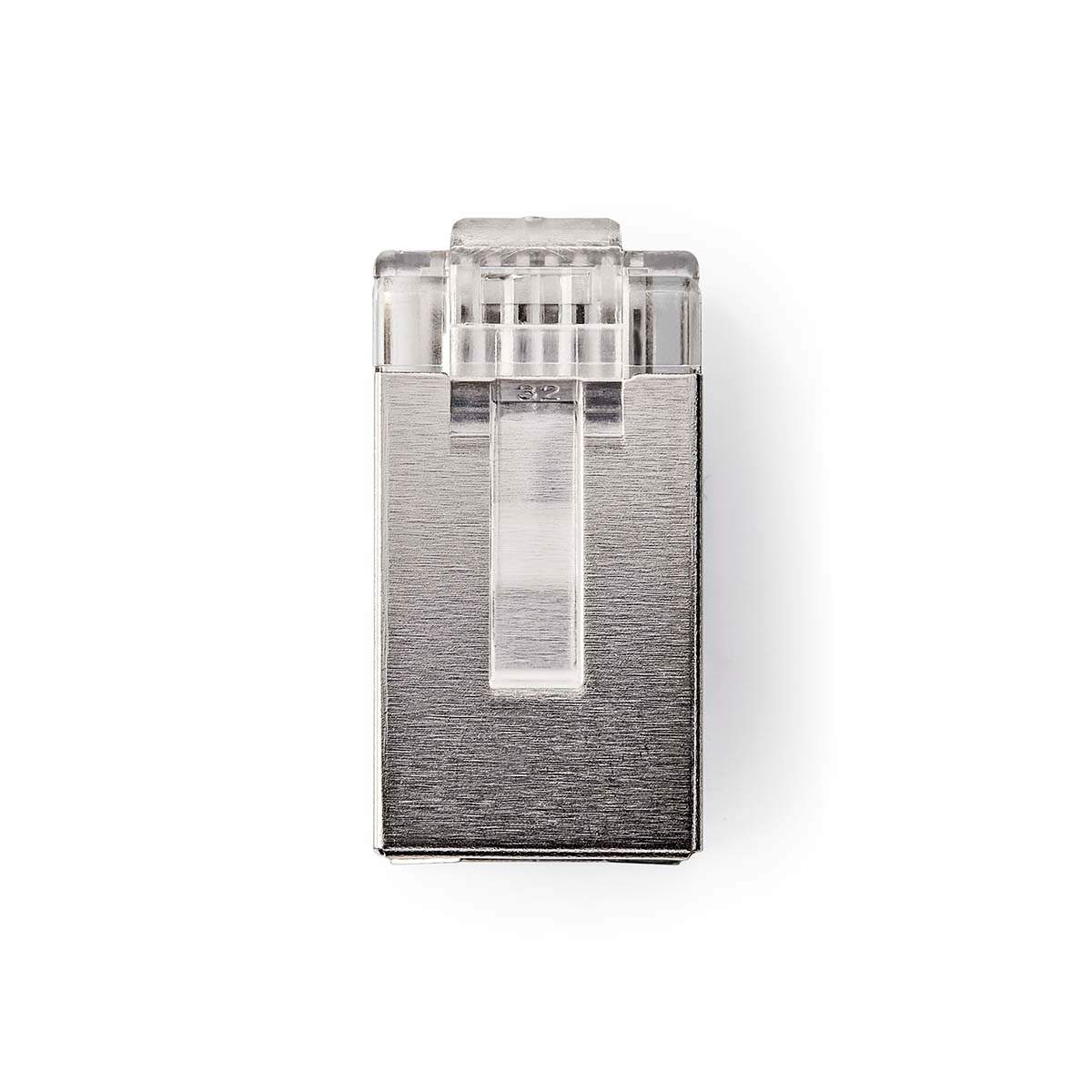 RJ45-stik | Han | Stranded STP CAT5 | Lige | Guldplateret | 10 stk. | PVC | Gennemsigtig | Box