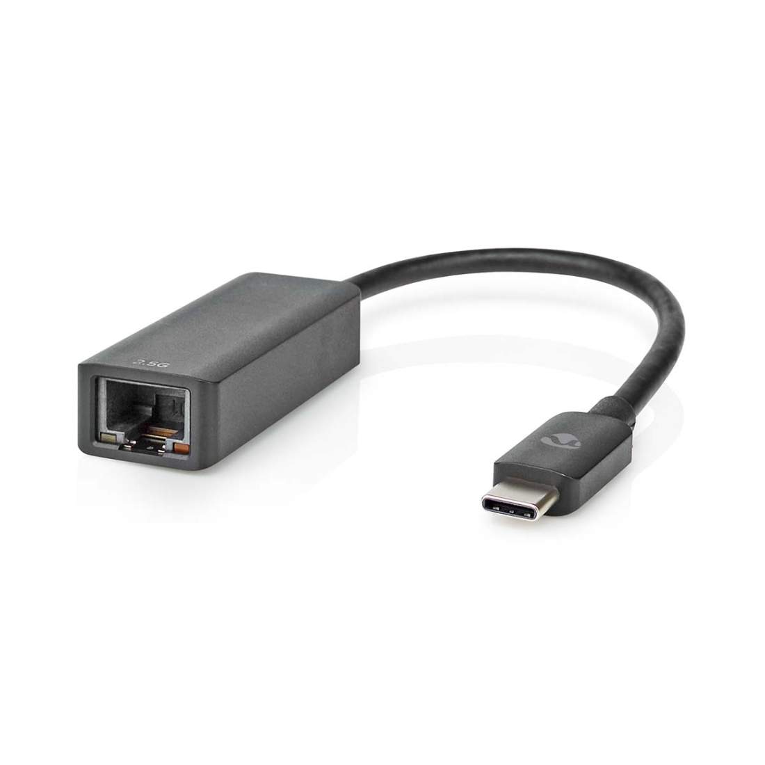 USB-nätverkskort USB 3.2 Gen 1 2.5 Gbps USB-C™ Hane RJ45 Hona 0.20 m Rund Nickelplaterad Förtent Koppar Svart | Elektronik - Kablar & Adaptrar - Adaptrar & Signalomvandlare - USB | Pryloteket