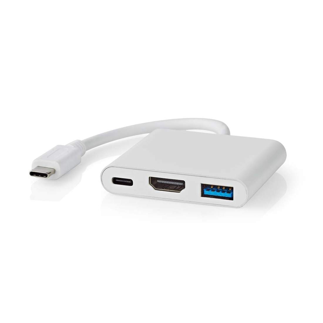 USB Multi-Port Adapter USB 3.2 Gen 1 USB-C™ Hane HDMI™ Utgång / USB-A Hona / USB-C™ Hona 5 Gbps 0.10 m Rund Nickel | Elektronik - Kablar & Adaptrar - Adaptrar & Signalomvandlare - USB | Pryloteket