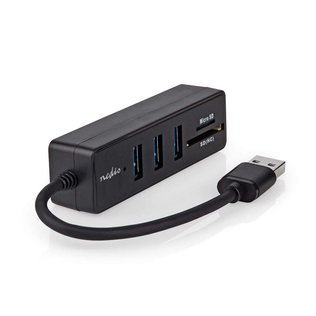 USB-hubb USB A-Hane 3x USB A hona 5-Port port(s) USB 3.2 Gen 1 USB ström 5 Gbps SD & MicroSD | Elektronik - Kablar & Adaptrar - Adaptrar & Signalomvandlare - USB | Pryloteket