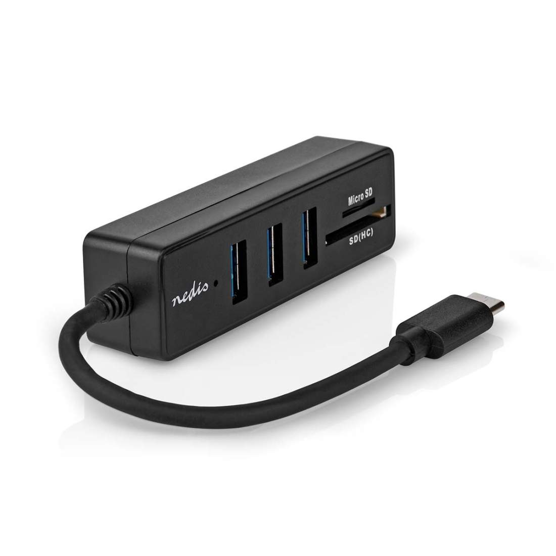 USB-hubb 1x USB-C™ 3x USB A hona 5-Port port(s) USB 3.2 Gen 1 USB ström 5 Gbps SD & MicroSD | Elektronik - Kablar & Adaptrar - Adaptrar & Signalomvandlare - USB | Pryloteket