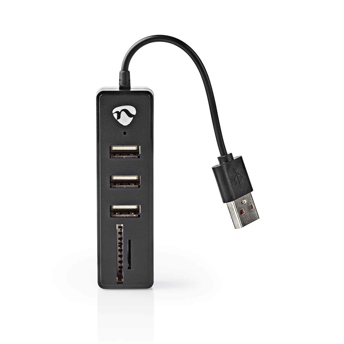 USB-keskitin | USB-A Uros | USB-A Naaras | 3-Porttinen port(s) | USB Virta | SD & MicroSD / 3x USB
