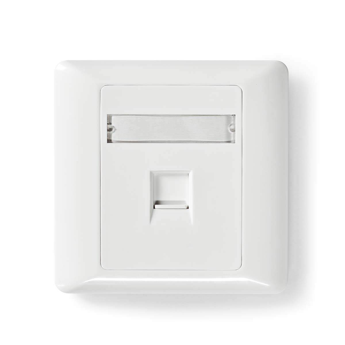 Network Keystone Face Plate | Ansigtsplade RJ45 | 1-Port port(s) | ABS | Hvid | Konvolut
