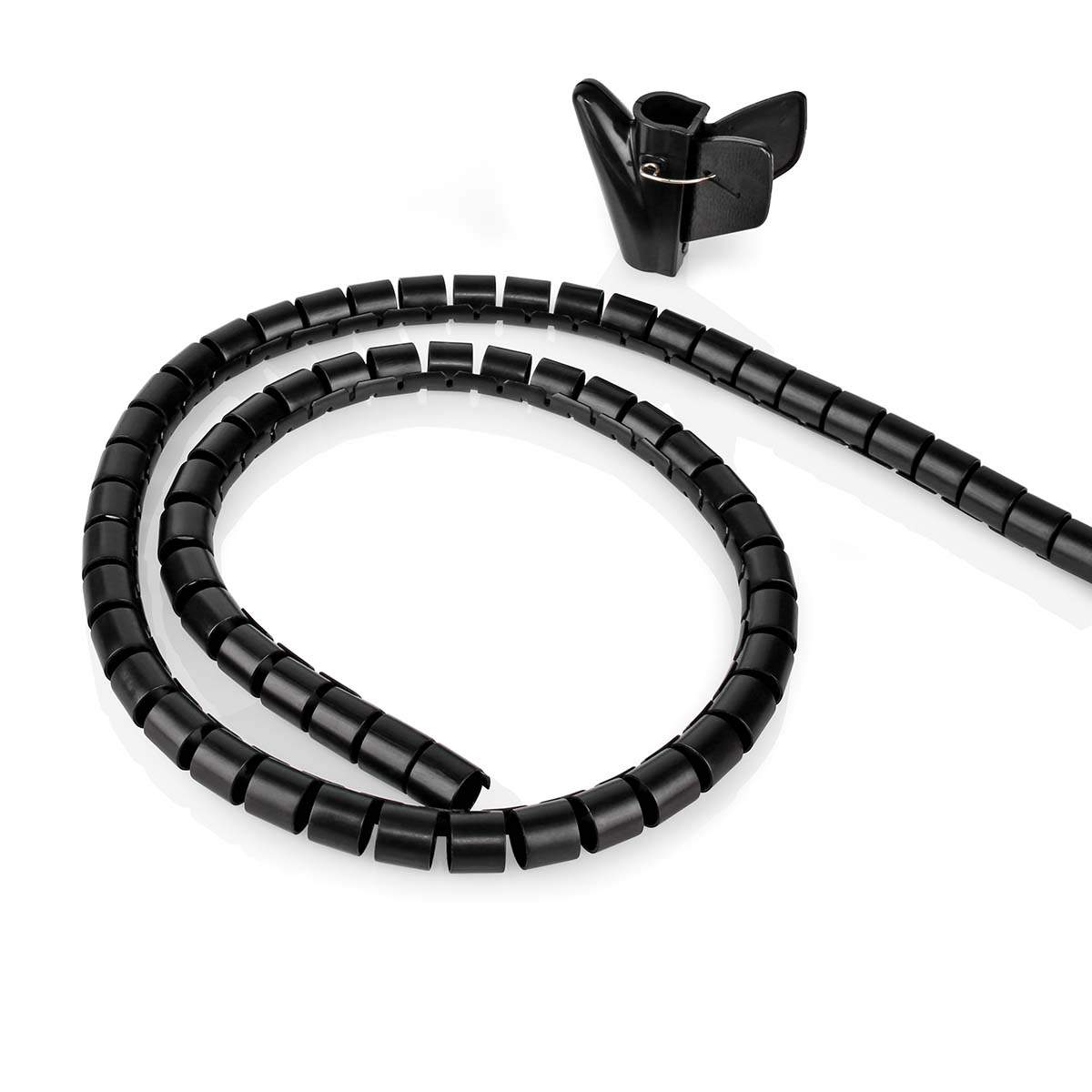 Nedis Kabel Management | Spiral ærme | 1 stk. | Maksimal tykkelse på kabel: 16 mm | PE | Sort
