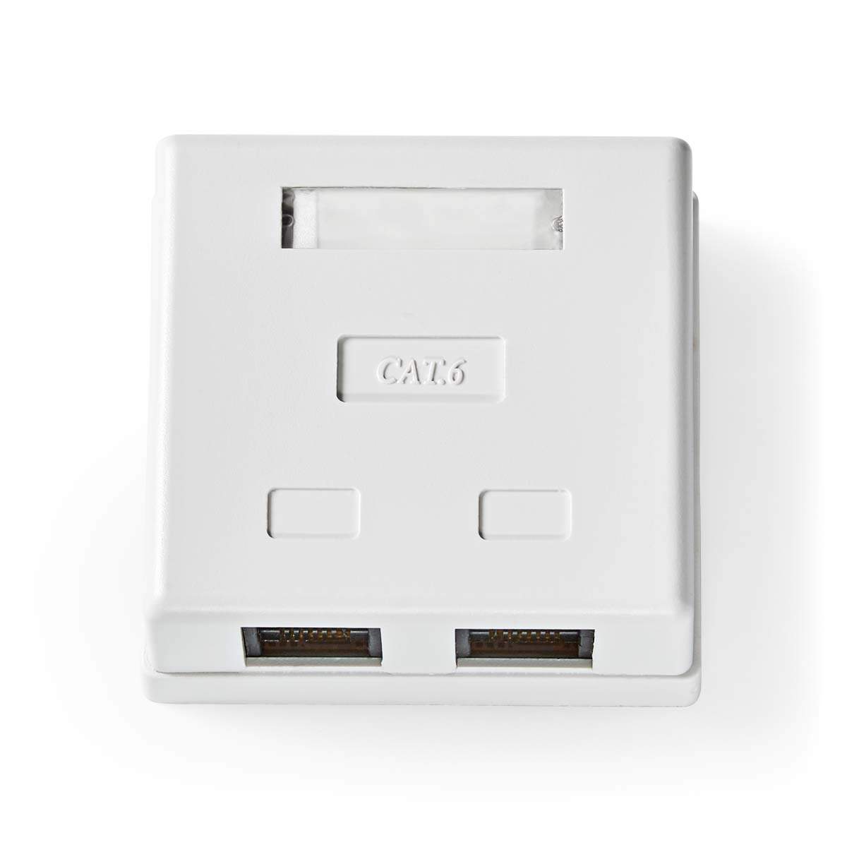 Netværksvægboks | På væggen | 2-Port port(s) | UTP CAT6 | Lige | Hun | Guldplateret | PVC | Hvid | Konvolut