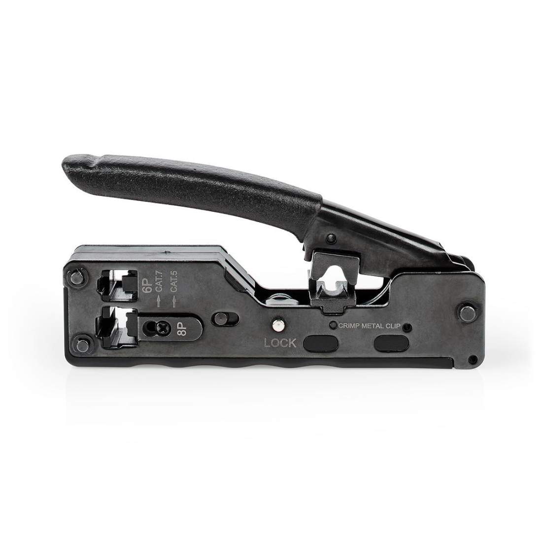 Crimp pliers CAT5 / CAT5e / CAT6 / CAT6a / CAT7 / RJ12 / RJ45 Skärande / Tång ABS / Stål Svart | Hem & Hobby | Pryloteket