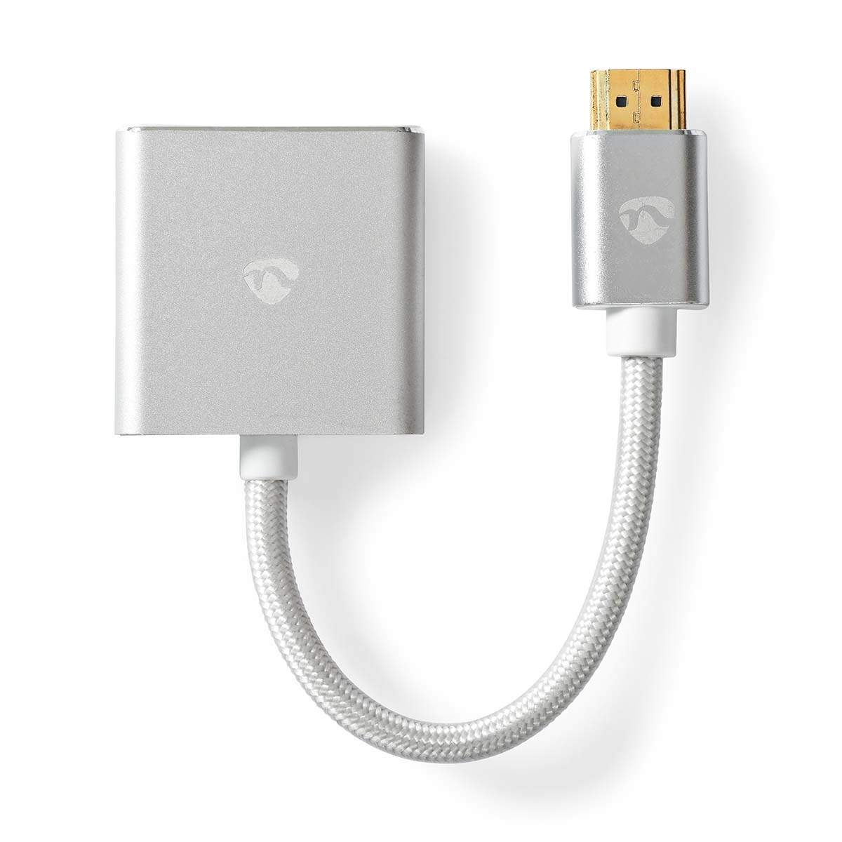 VGA-adapter HDMI™ Kontakt VGA hona 15p Guldplaterad Rak Aluminium Silver Kartong med täckt fönster | Elektronik - Ljud & Bild - Högtalare | Pryloteket