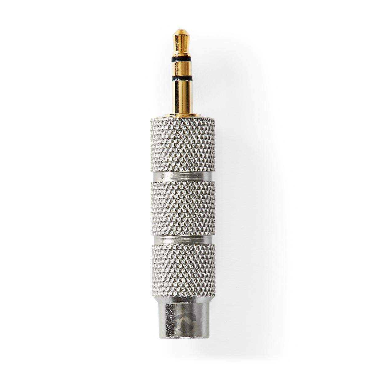 Nedis Stereo Audio Adapter | 3.5 mm Hanstik | 6.35 mm Hunstik | Guldplateret | Lige | Aluminium / Zinc | Guld / Metal | 1 stk. | Cover Window Box