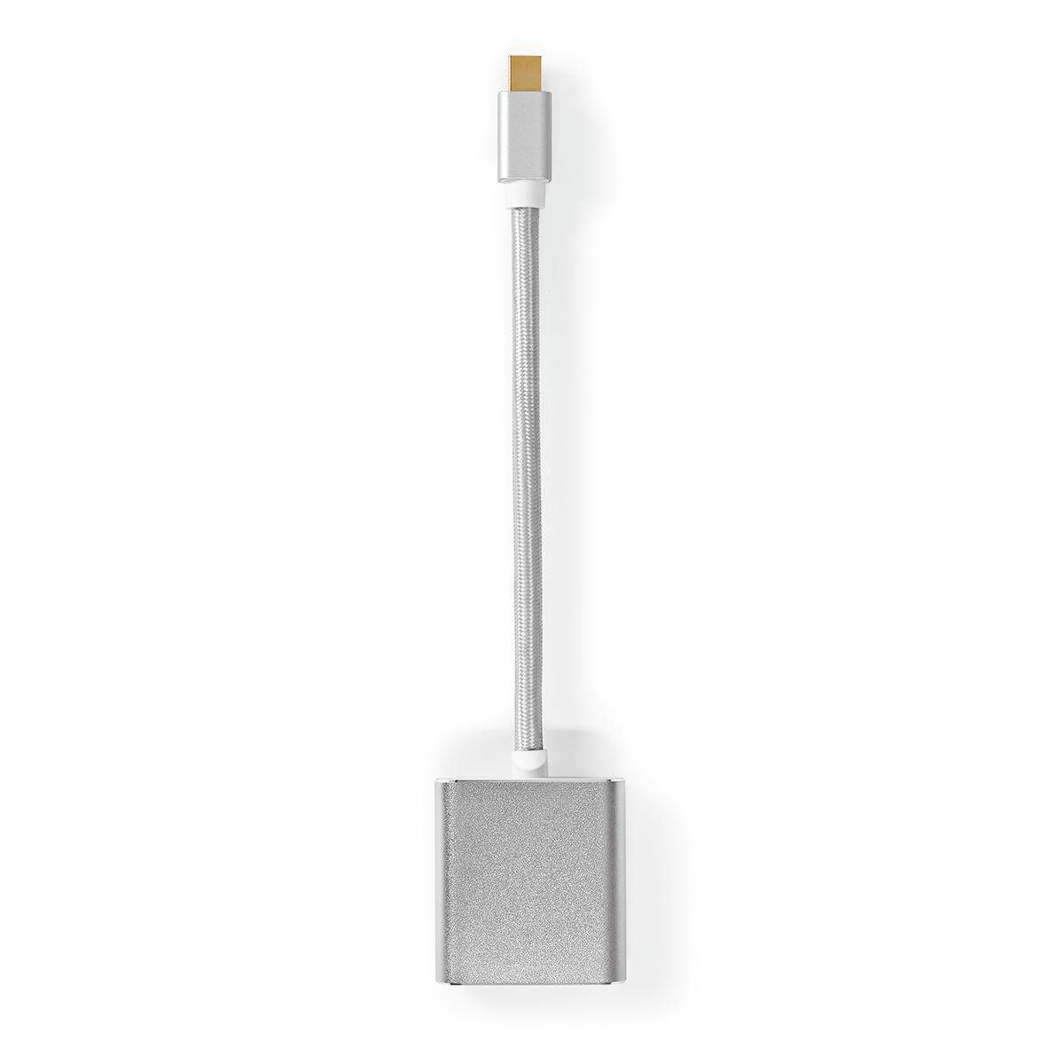 Mini DisplayPort kabel | DisplayPort 1.2 | Mini DisplayPort han | DVI-D 24+1-Pins Hun | 21.6 Gbps | Guldplateret | 0.20 m | Rund