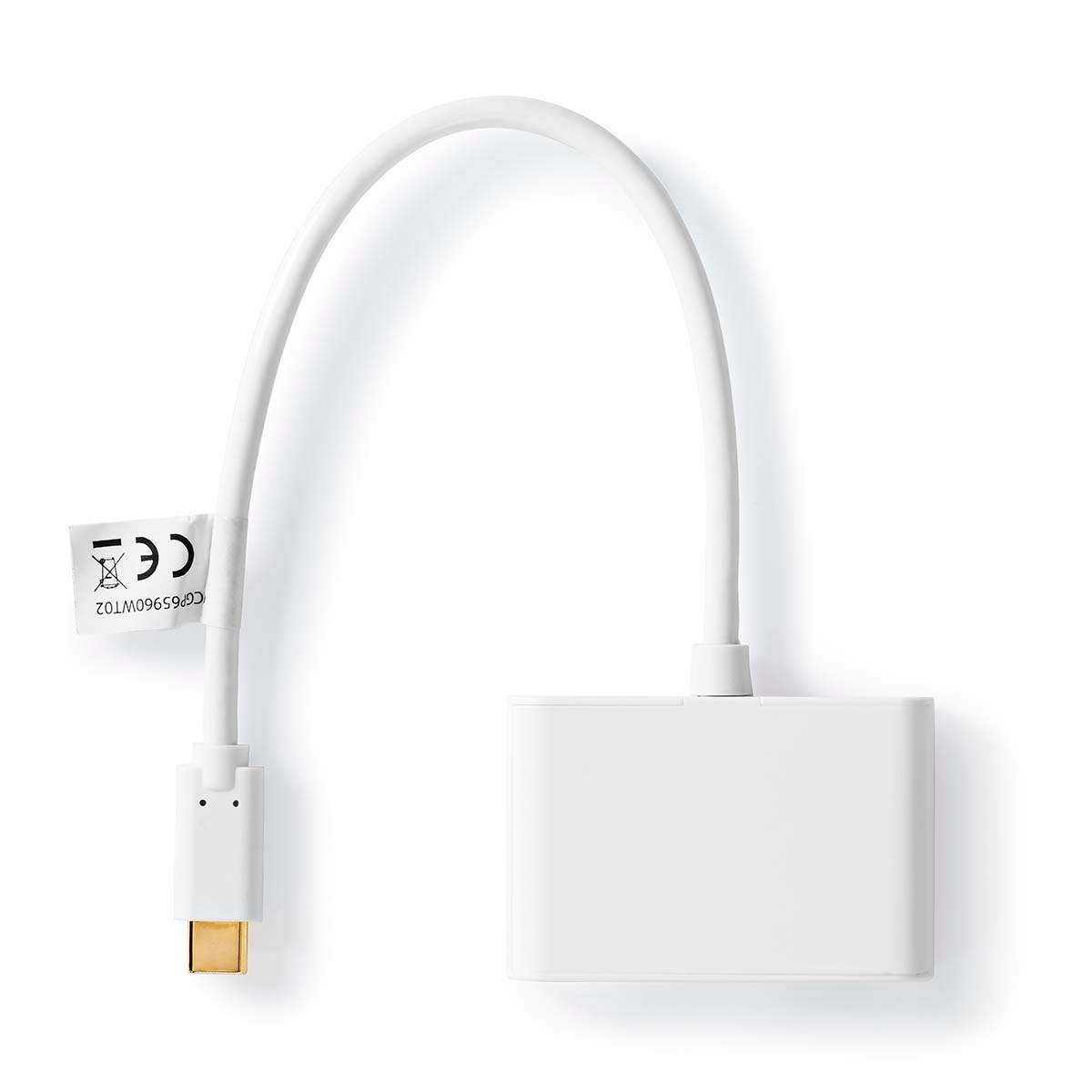 USB Multi-Port Adapter USB 3.2 Gen 1 USB-C™ Hane 2x USB-A 5 Gbps 0.20 m Rund Nickelplaterad PVC Vit Plastpås | Leksaker & Spel - Leksaker - Gosedjur & Nallar - Film | Pryloteket
