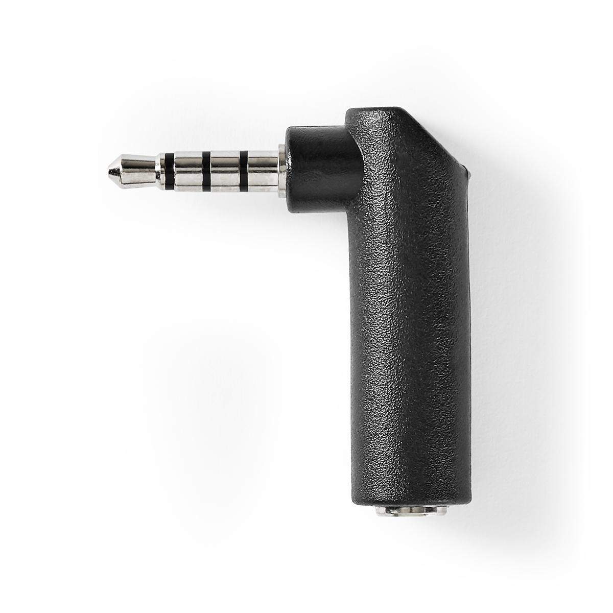 Stereo Audio Adapter 3.5 mm Hane 3.5 mm Hona Nickelplaterad Vinklat 90° Metall Svart 10 st. Plastpåse | Elektronik - Ljud & Bild - Högtalare | Pryloteket