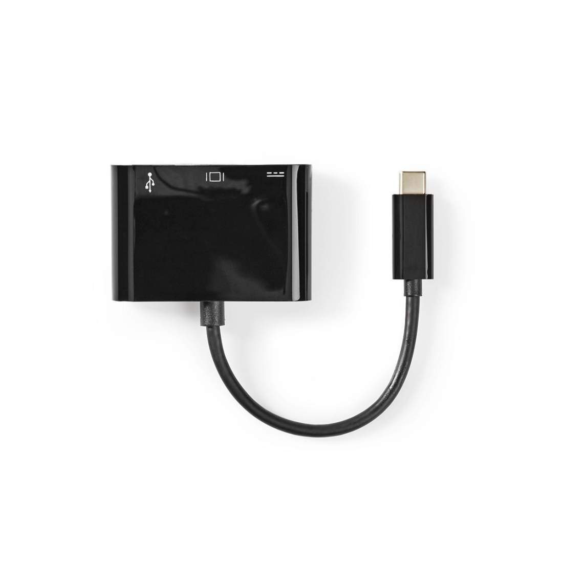 USB Multi-Port Adapter USB 3.1 USB-C™ Hane HDMI™ Utgång / USB-A Hona / USB-C™ Hona 5 Gbps 0.20 m Rund Nickelplater | Elektronik - Kablar & Adaptrar - Adaptrar & Signalomvandlare - USB | Pryloteket