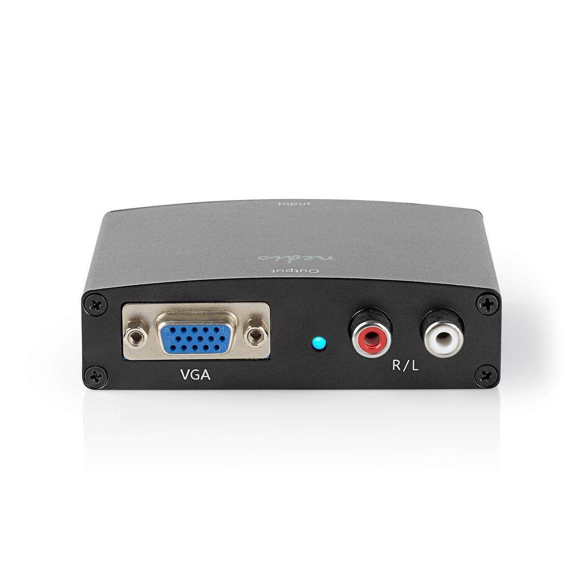HDMI ™ Converter | HDMI™ Input | VGA Female / 2x RCA Hun | 1-vejs | 1280x768 | 1.65 Gbps | Aluminium | Antracit