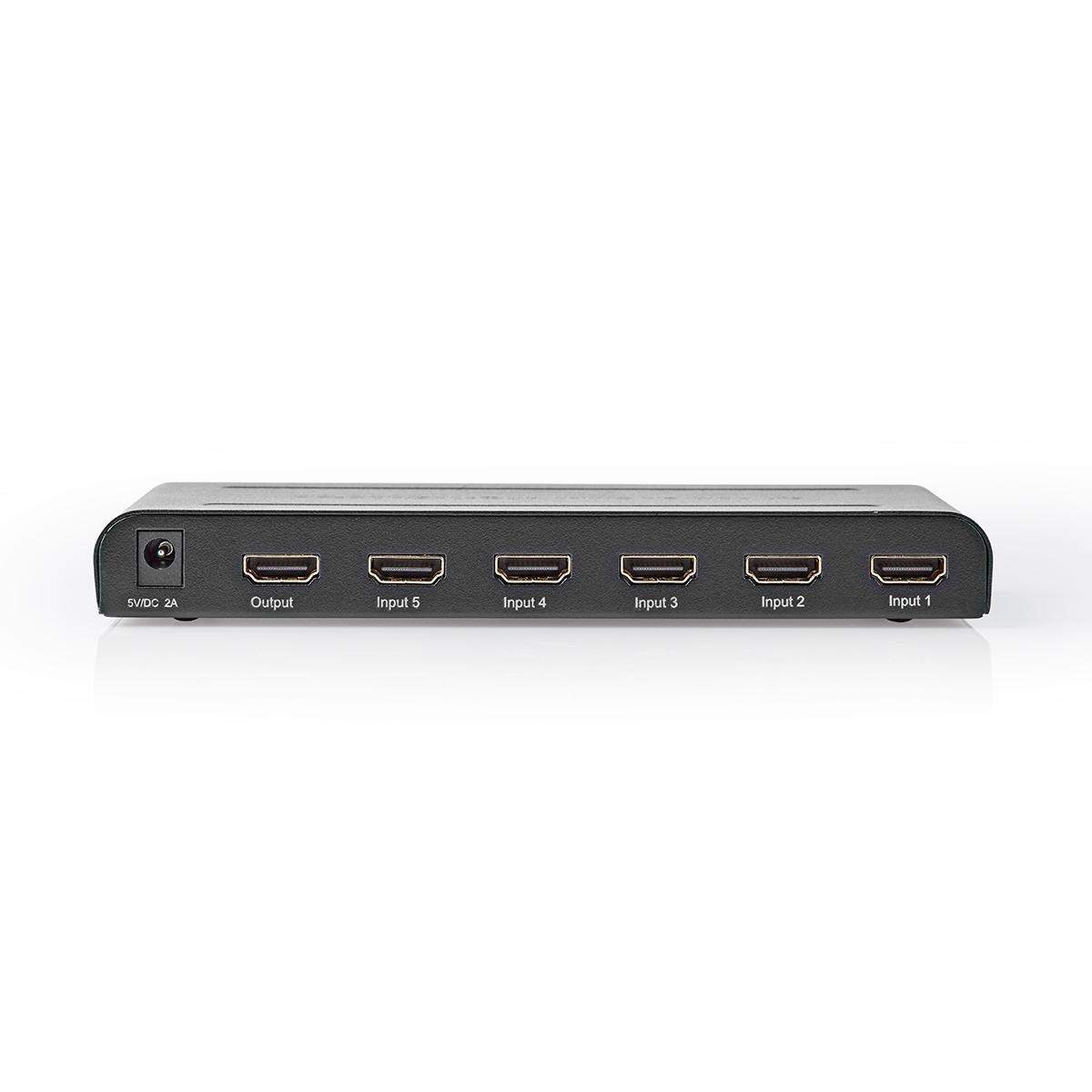 Alternativ bild 1 för Nedis VSWI3475AT - video/audio switch - 5 ports