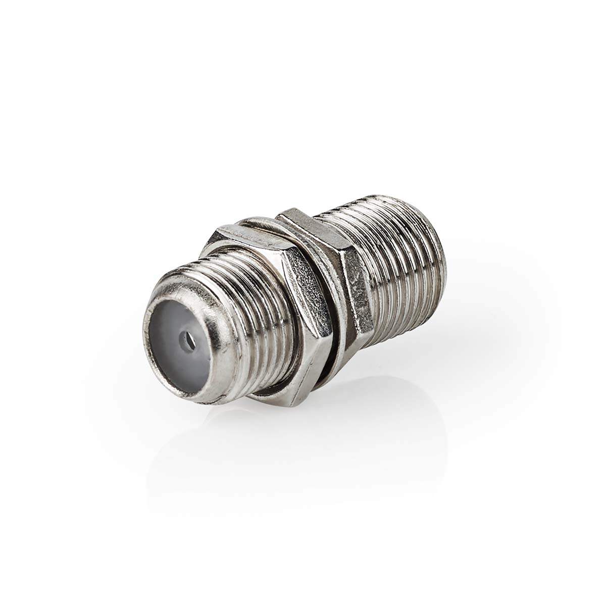 Satellit & Antenne adapter | F Hun | F Hun | Nikkelplateret | 75 Ohm | Lige | Metal | Sølv | 10 stk. | Konvolut