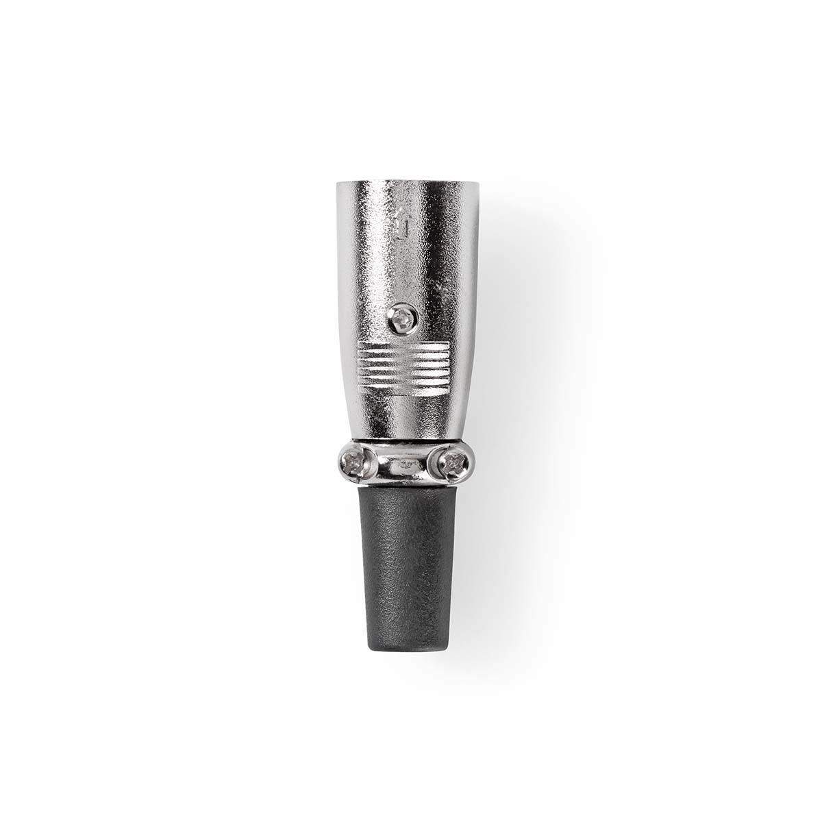 XLR-stik | Lige | Han | Nikkelplateret | Lodning | Kabeldiameter: 7.0 mm | Metal | Sølv | 25 stk. | Konvolut