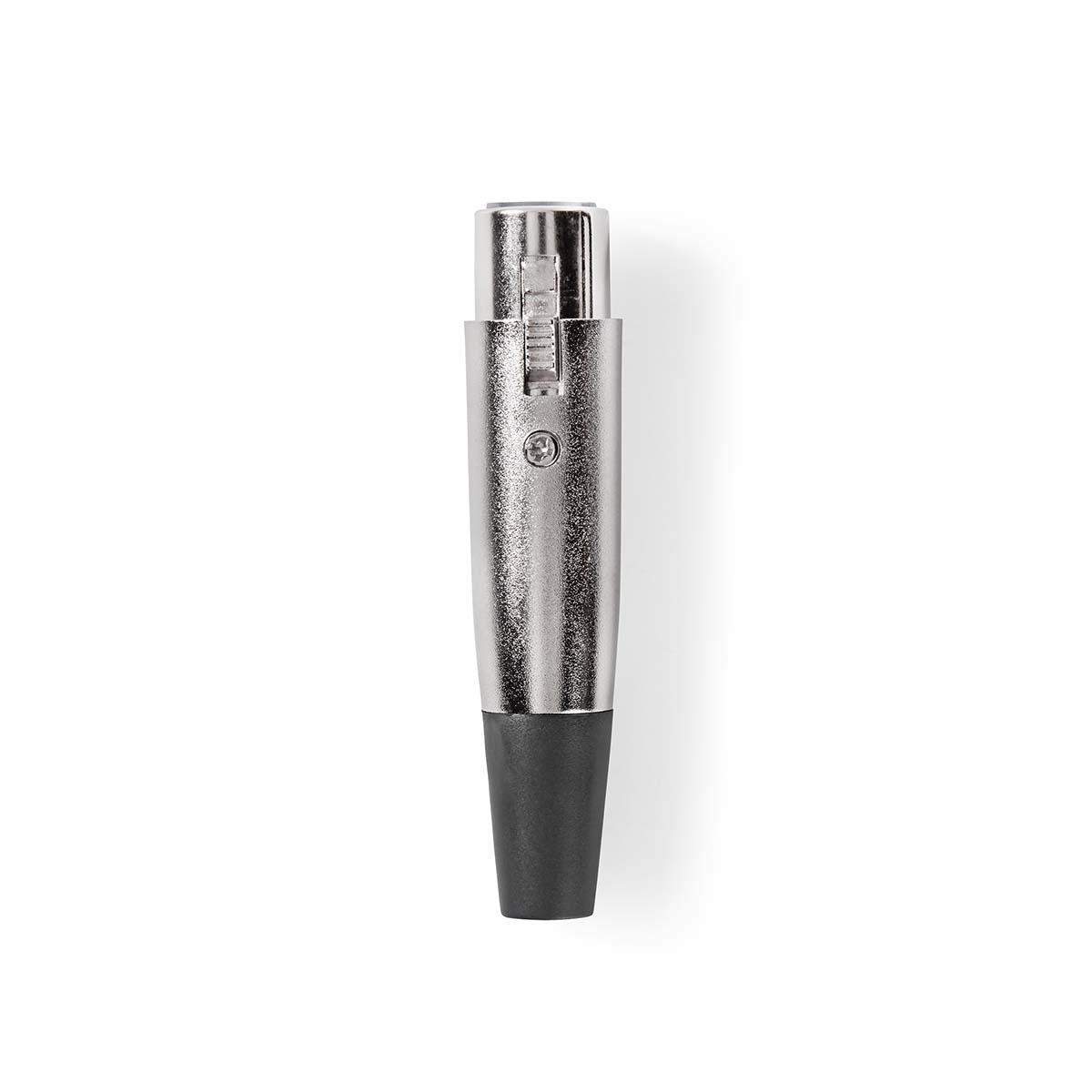 Nedis - XLR-stik | Lige | Hun | Nikkelplateret | Lodning | Kabeldiameter: 7.0 mm | Metal | Sølv | 25 stk. | Plastikpose - CAVC15902ME