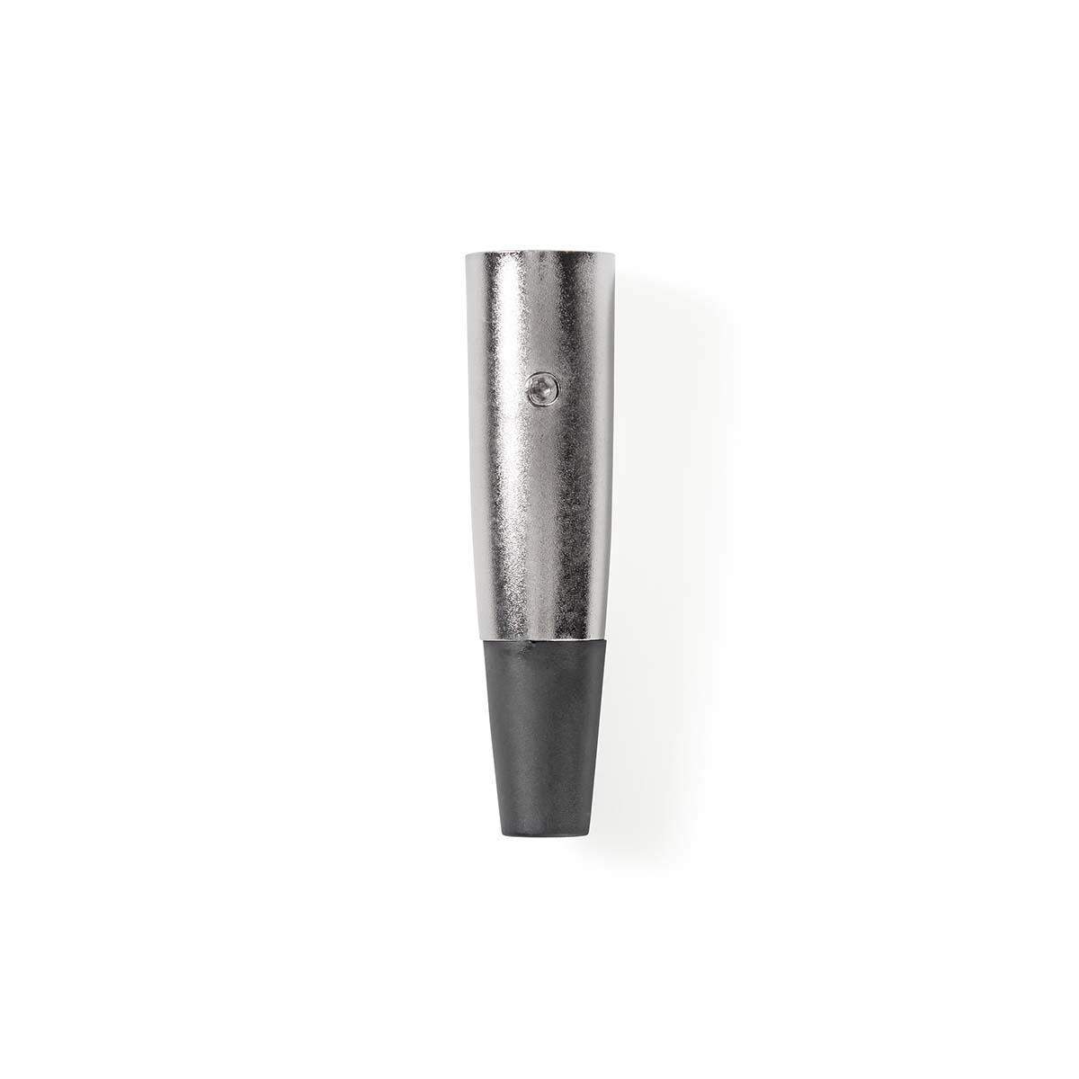 XLR-stik | Lige | Han | Nikkelplateret | Lodning | Kabeldiameter: 7.0 mm | Metal | Sølv | 25 stk. | Plastikpose