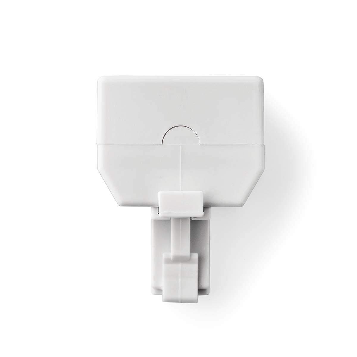 Telecom Wall Box | Tilslutnings Type: RJ11 | RJ11 Hanstik | 2x RJ11 (4/6) Hun | Splitter | ABS | Hvid
