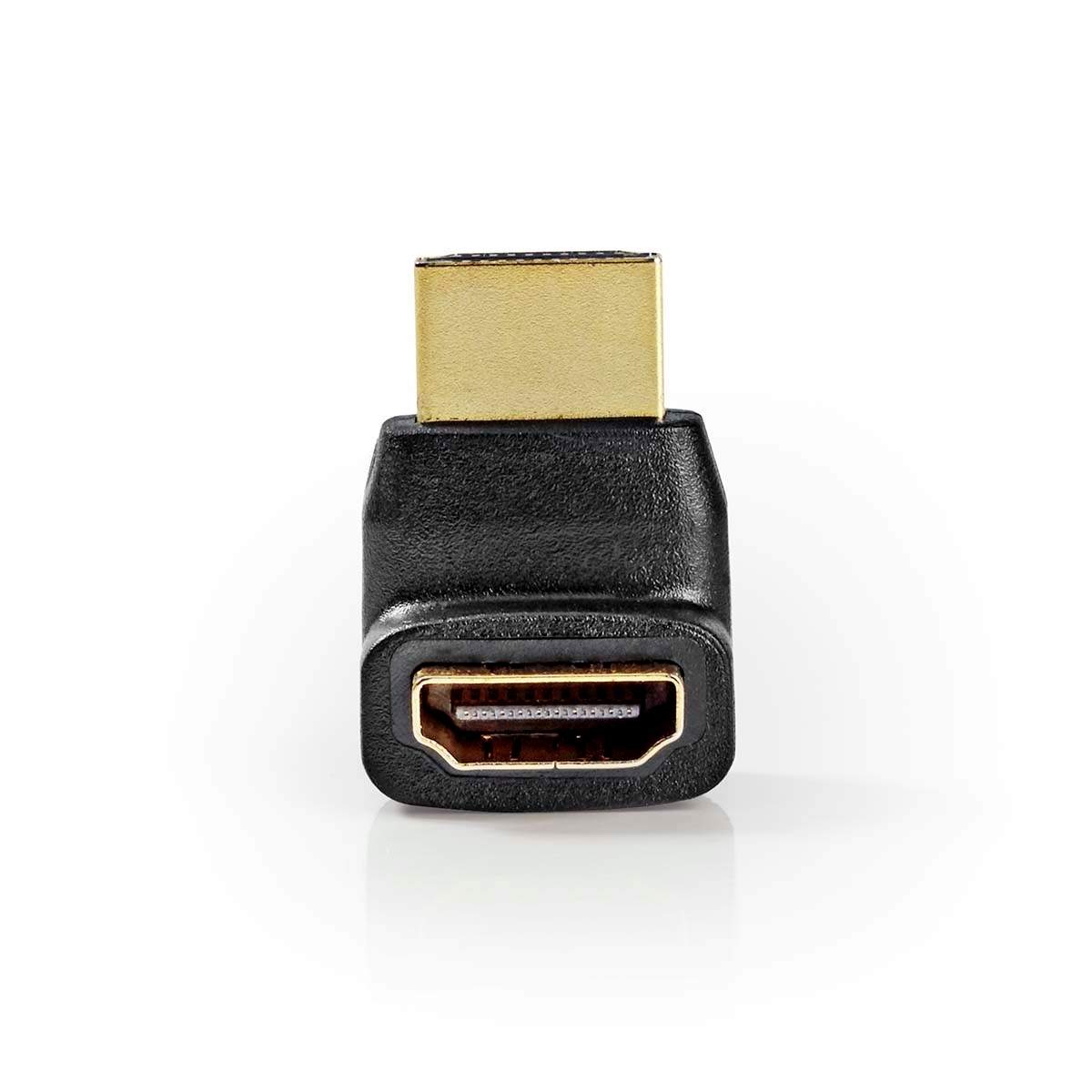 HDMI™ Adapter HDMI™ Kontakt HDMI™ Utgång Guldplaterad Vinklat 270° ABS Svart 1 st. Låda | Hem & Hobby | Pryloteket