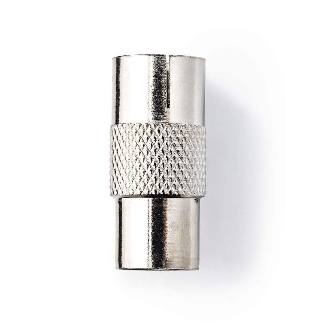 Satellite & Antenn Adapter IEC (Koax) Hane IEC (Koax) Hona Nickelplaterad 75 Ohm Rak Metall Silver 1 st. Blist | Elektronik - Kablar & Adaptrar - Kablar | Pryloteket