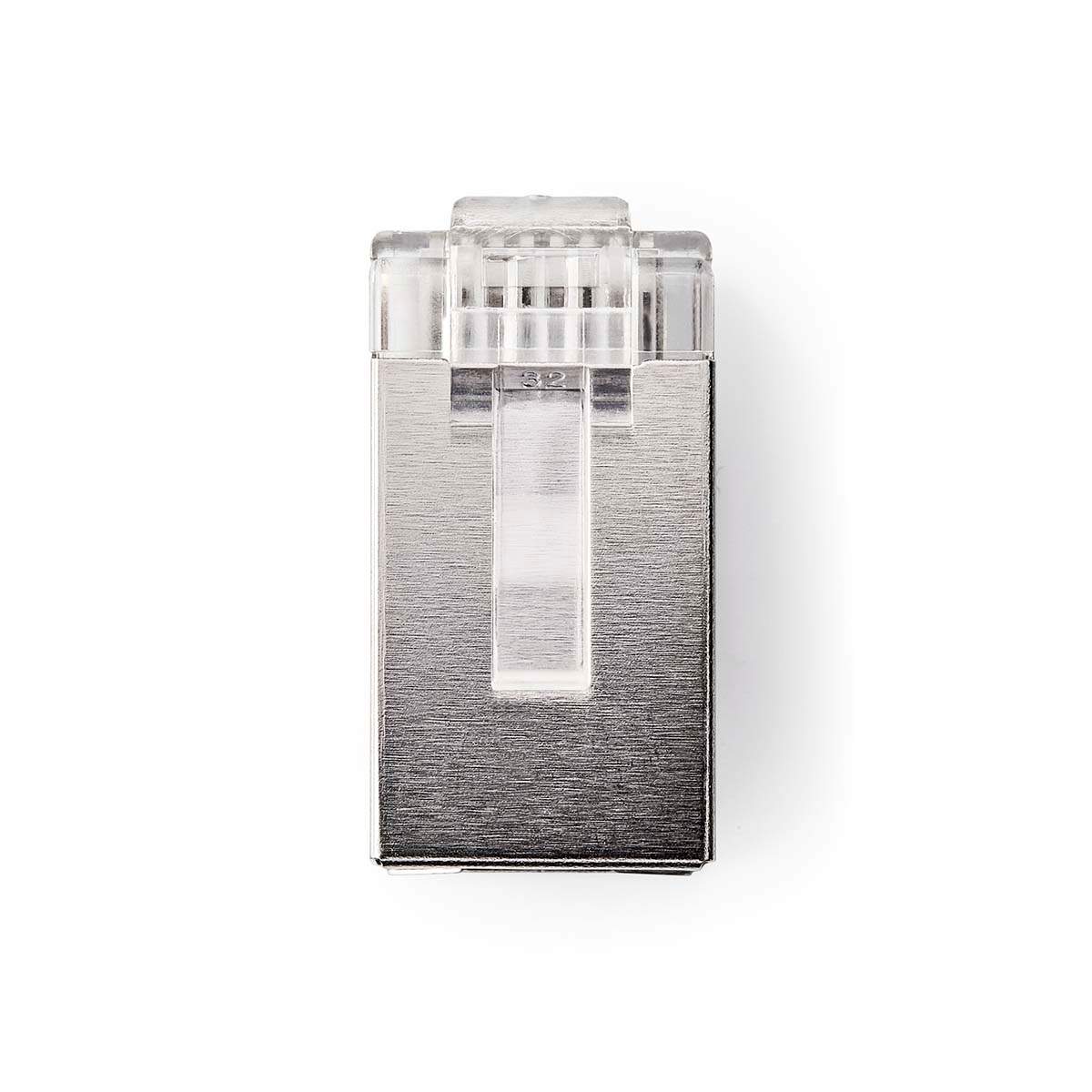 Nedis RJ45-stik | Han | Solid STP CAT6 | Lige | Guldplateret | 10 stk. | Polycarbonate | Gennemsigtig | Box