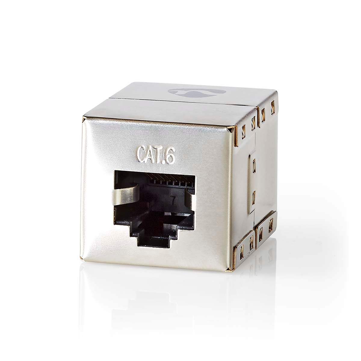 Cat 6 netværksadapter | Skærmet | RJ45 (8P8C) Hun | RJ45 (8P8C) Hun | Lige | Metal | Window Box med Euro lås