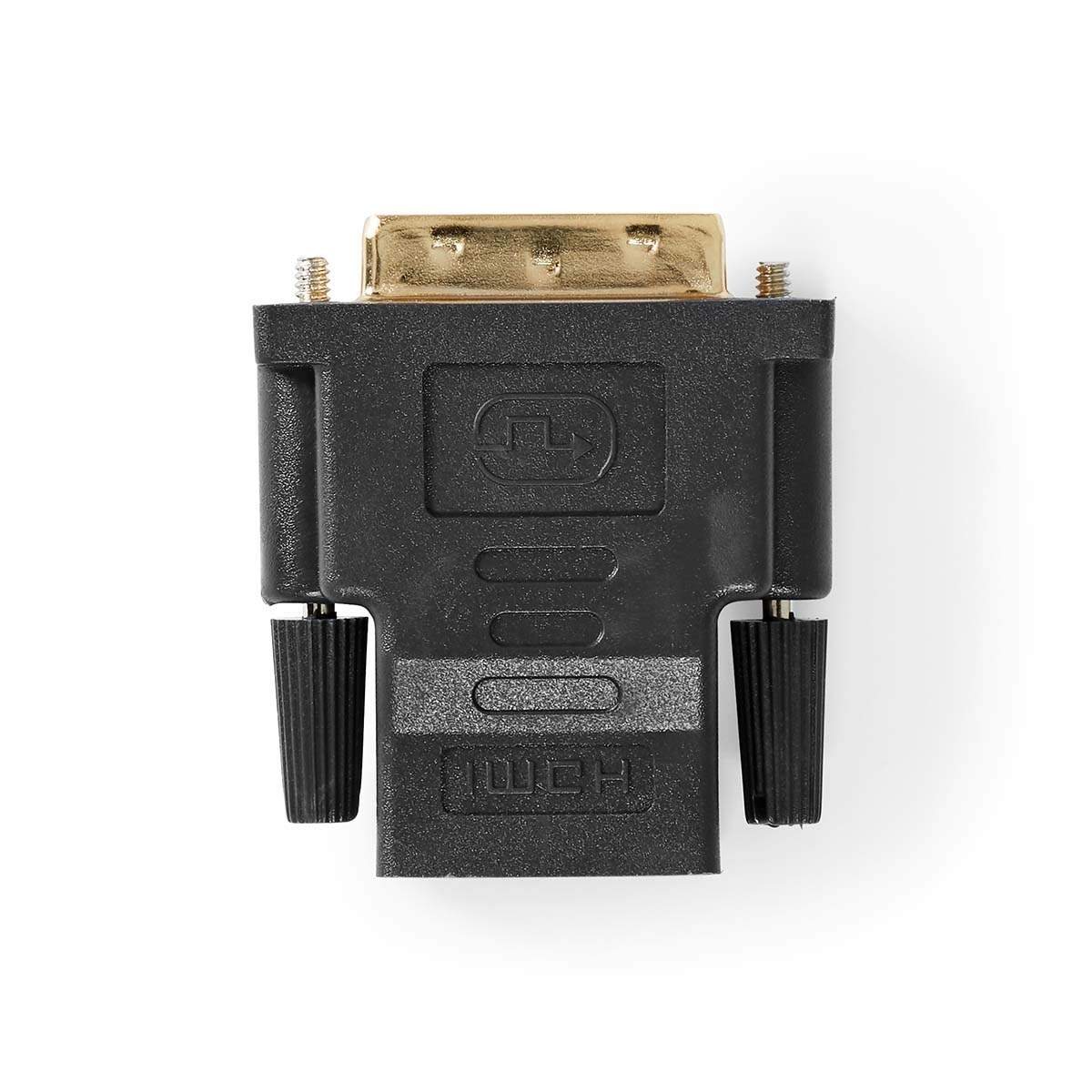 HDMI™ Adapter HDMI™ Hona DVI-D 24+1-Pin Hane Guldplaterad Rak PVC Antracit 1 st. Kartong med fönster | Hem & Hobby | Pryloteket