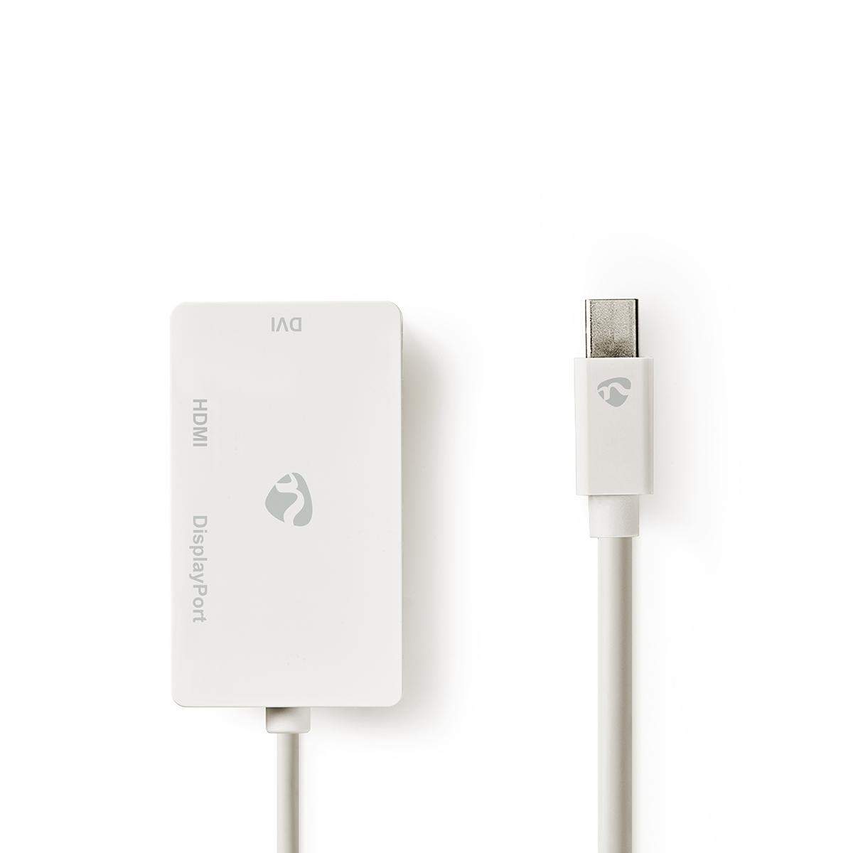 Mini DisplayPort kabel | DisplayPort 1.2 | Mini DisplayPort han | DisplayPort Hun / DVI-D 24+1-Pins Hun / HDMI™ Input | 21.6 Gbp