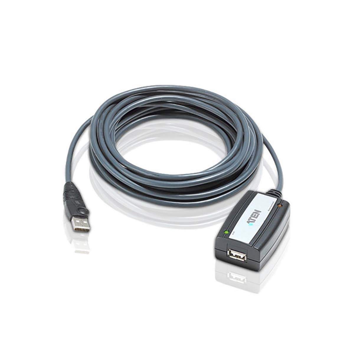 Aktiv Usb 2.0 Forlængerkabel USB A Han - USB A Hun 5 m Grå billede