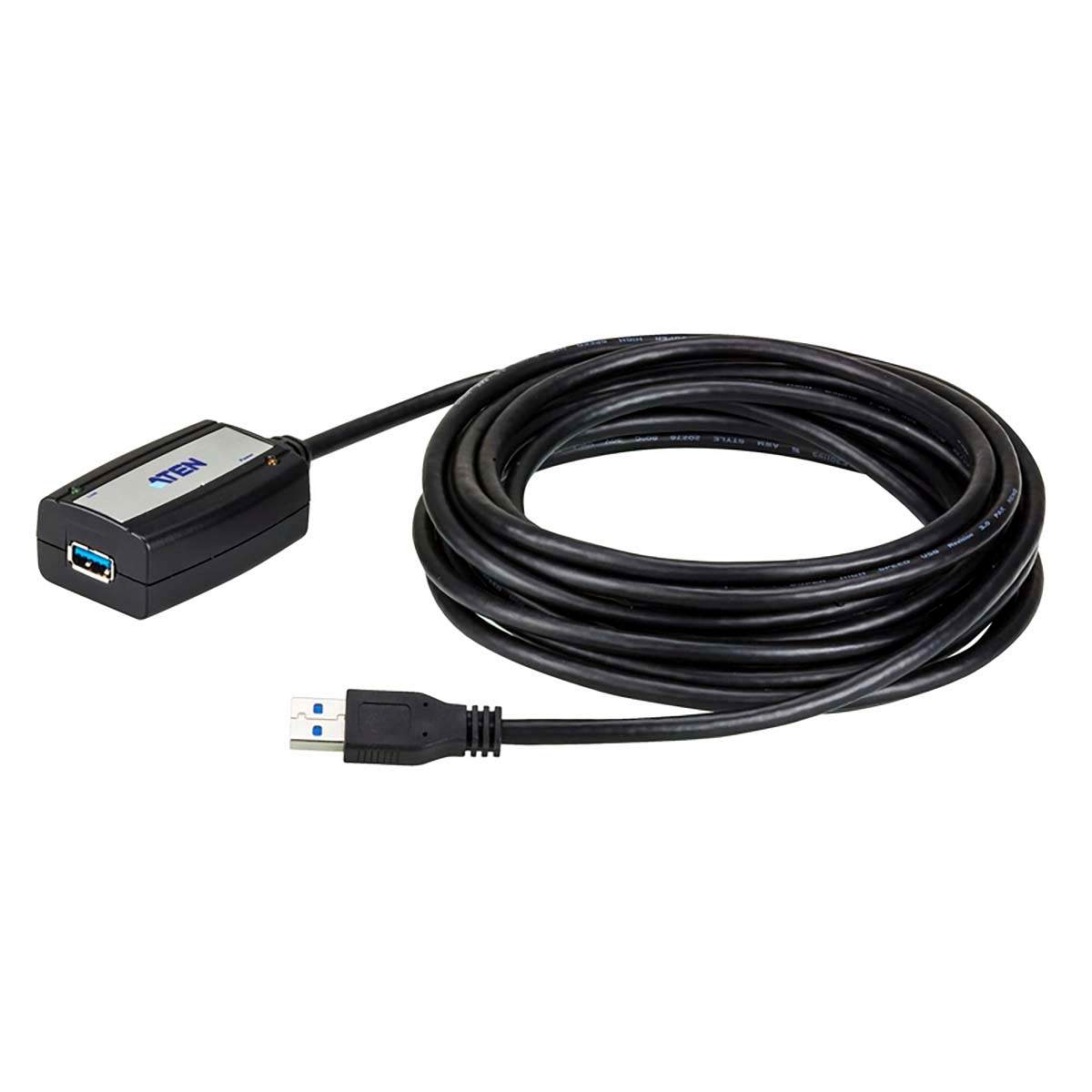 USB 3.0-Kabel USB A hona - USB A hane 5 m Svart | Elektronik - Speltillbehör - Windows | Pryloteket