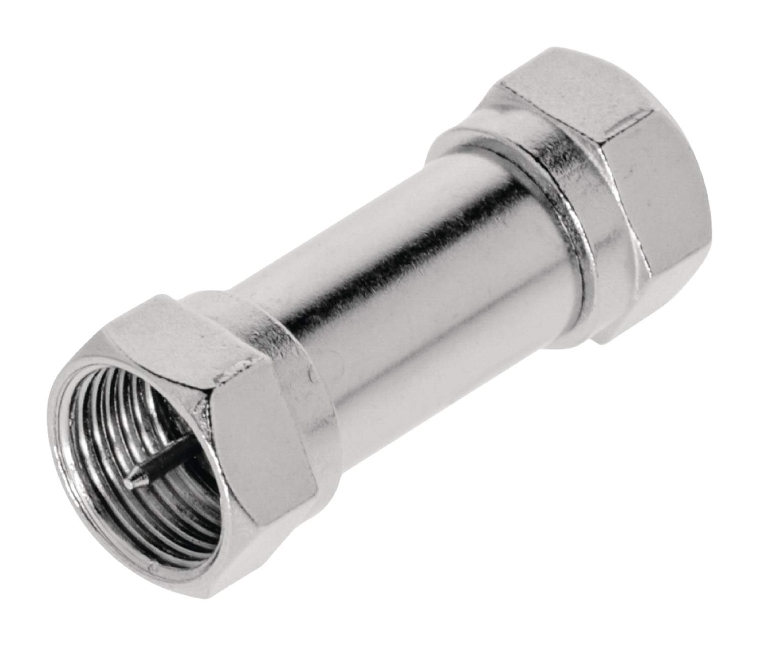 Coaxadapter F F-Han - F-Han Sølv