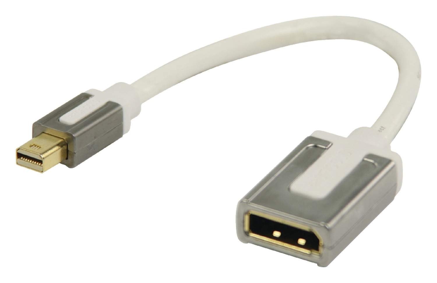 Mini DisplayPort Kaapeli Mini DisplayPort Uros - DisplayPort Naaras 0.20 m Valkoinen