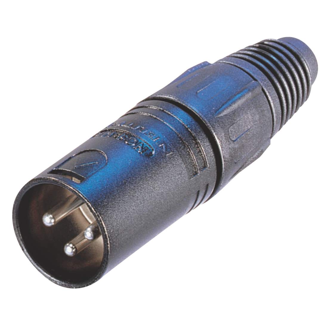 3-polig hankabelkontakt med svart metallhölje och guldkontakter | Elektronik - Kablar & Adaptrar - Kablar | Pryloteket