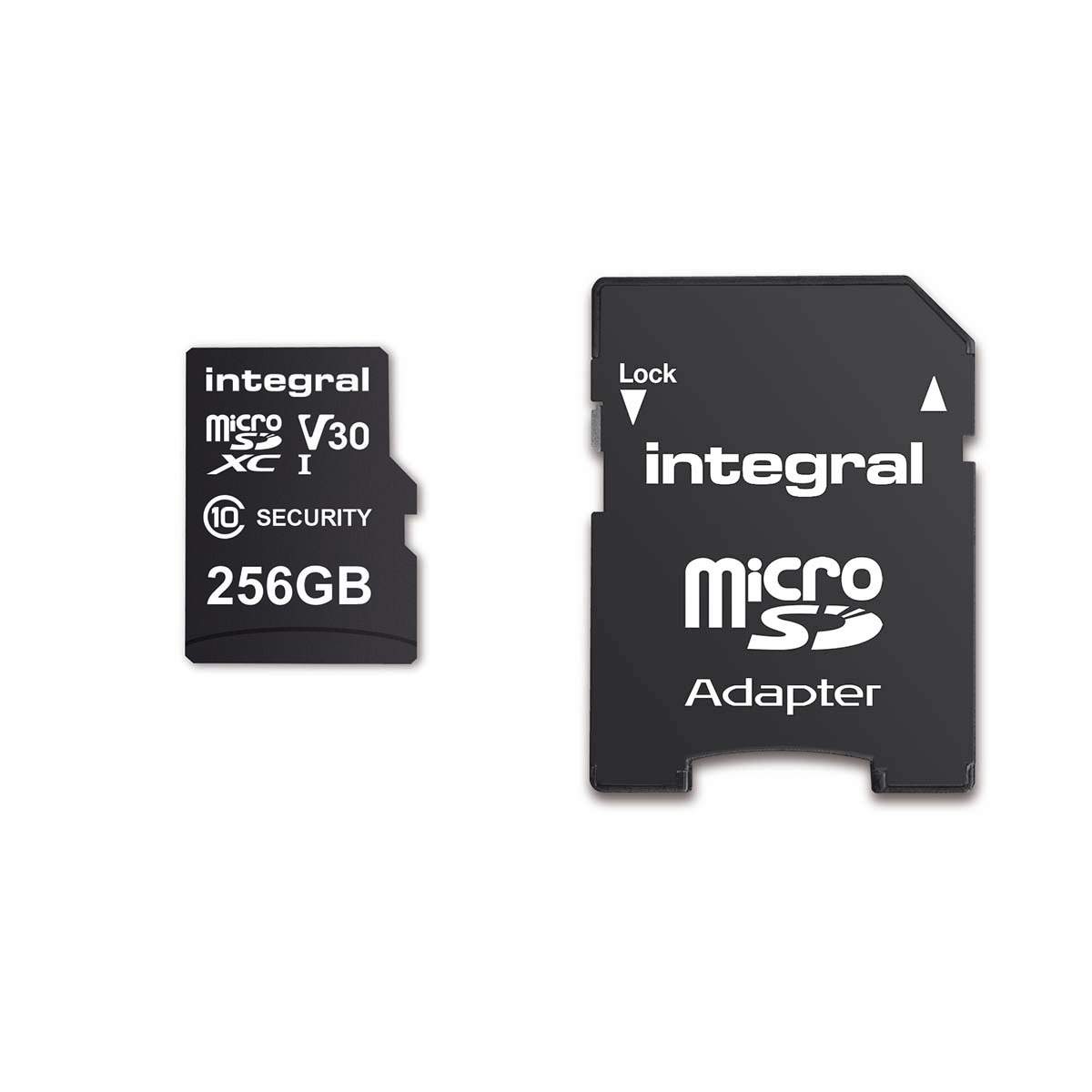 256 GB sikkerhedskamera microSD-kort til Dash Cams, Home Cams, CCTV, Body Cams & Drones