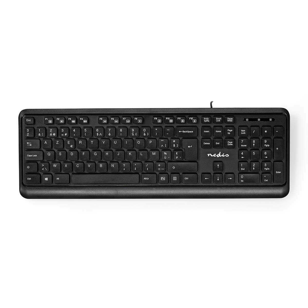 Wired Keyboard | USB-A | Multimedia | AZERTY | BE Layout | Numerisk tastatur