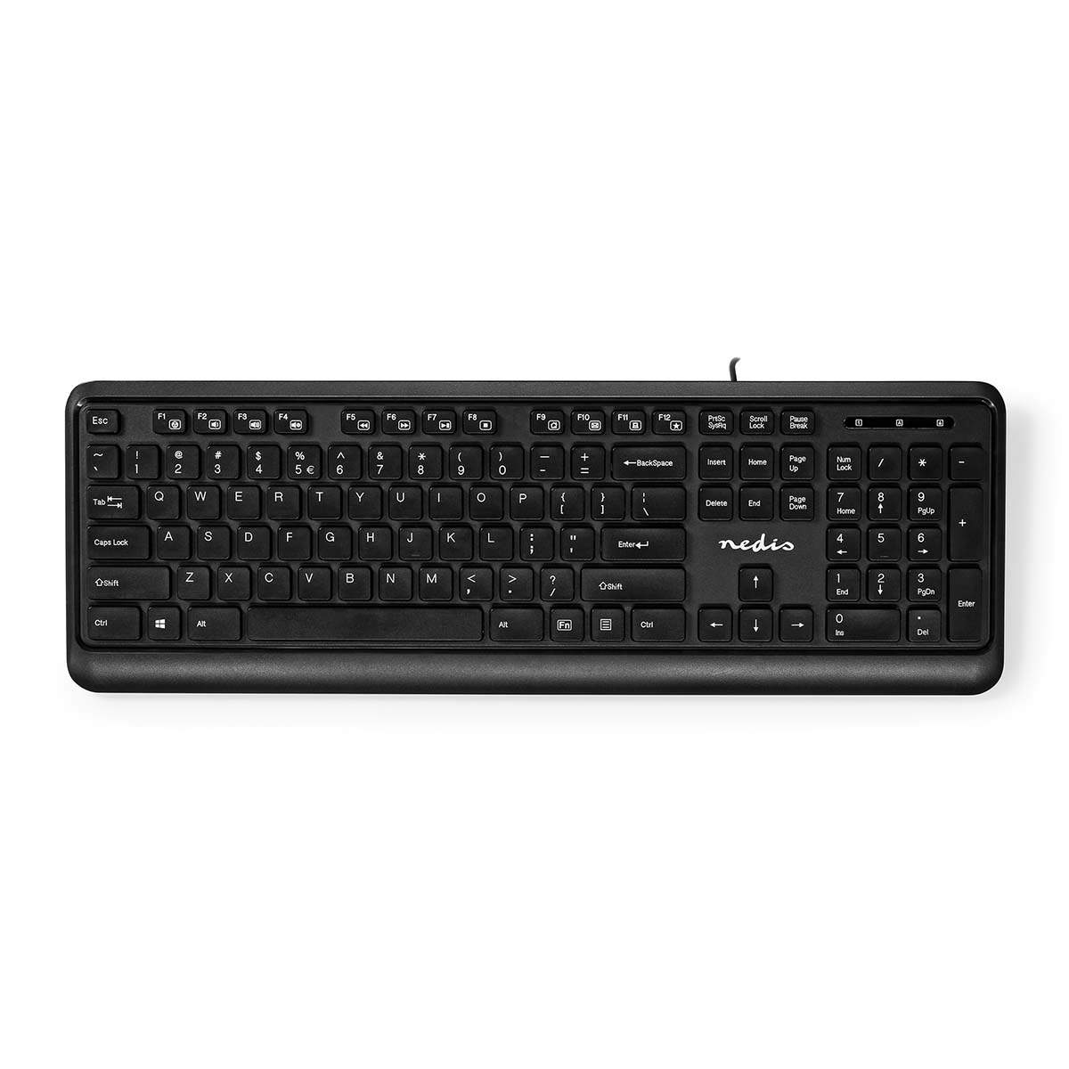 Wired Keyboard | USB-A | Multimedia | QWERTY | US layout | Numerisk tastatur billede