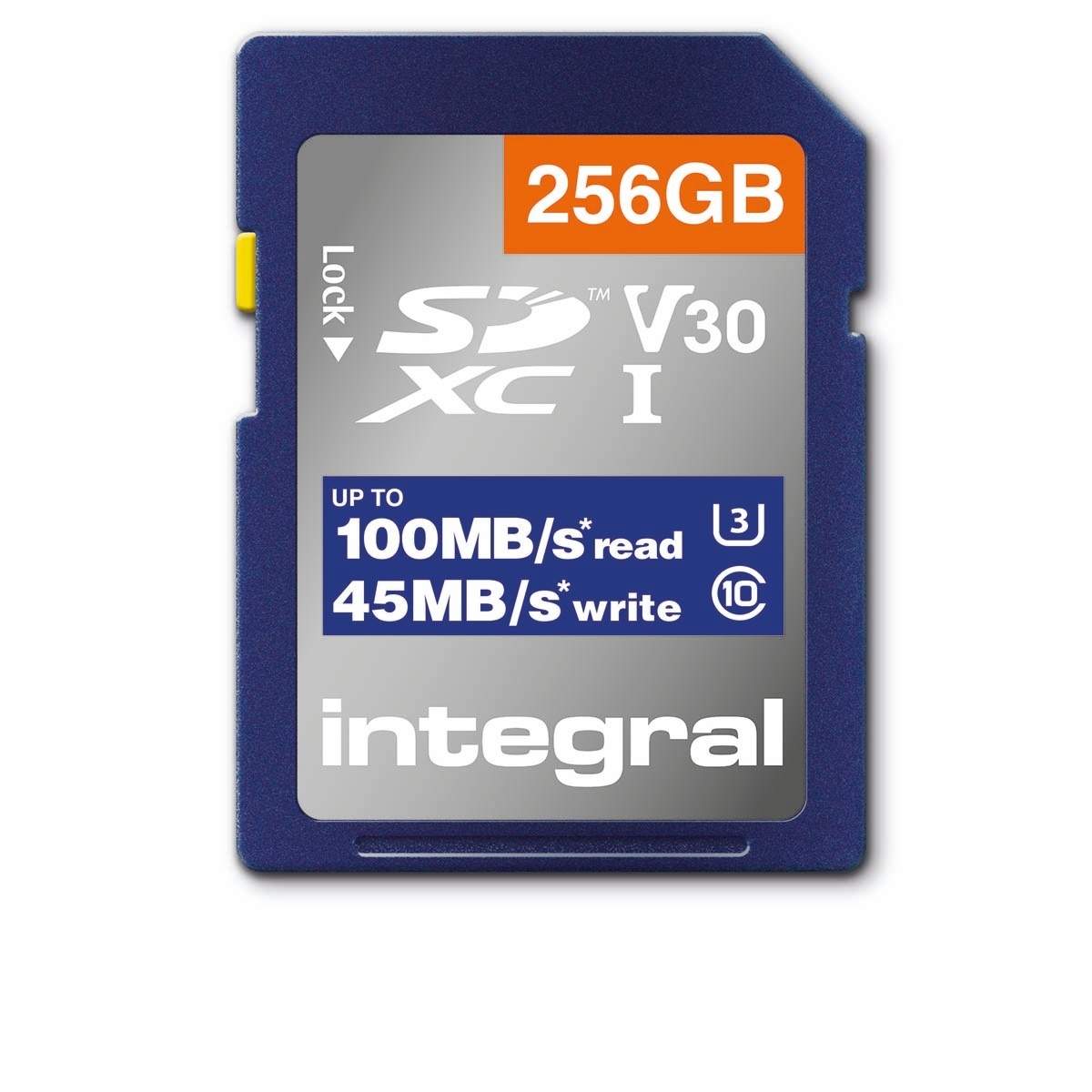 High Speed SDHC/XC V30 UHS-I U3 256GB SD-hukommelseskort