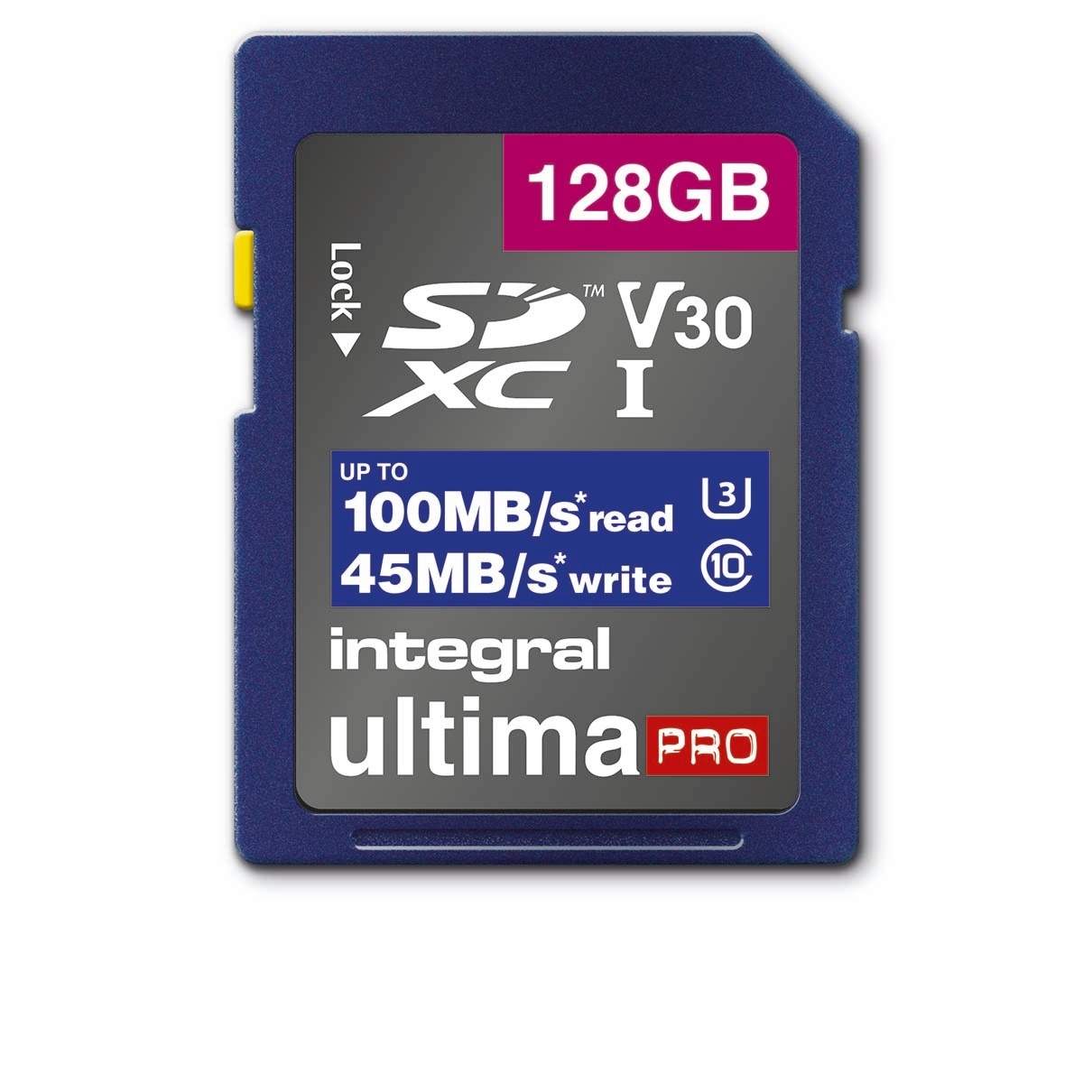 High Speed SDHC/XC V30 UHS-I U3 128 GB SD-hukommelseskort