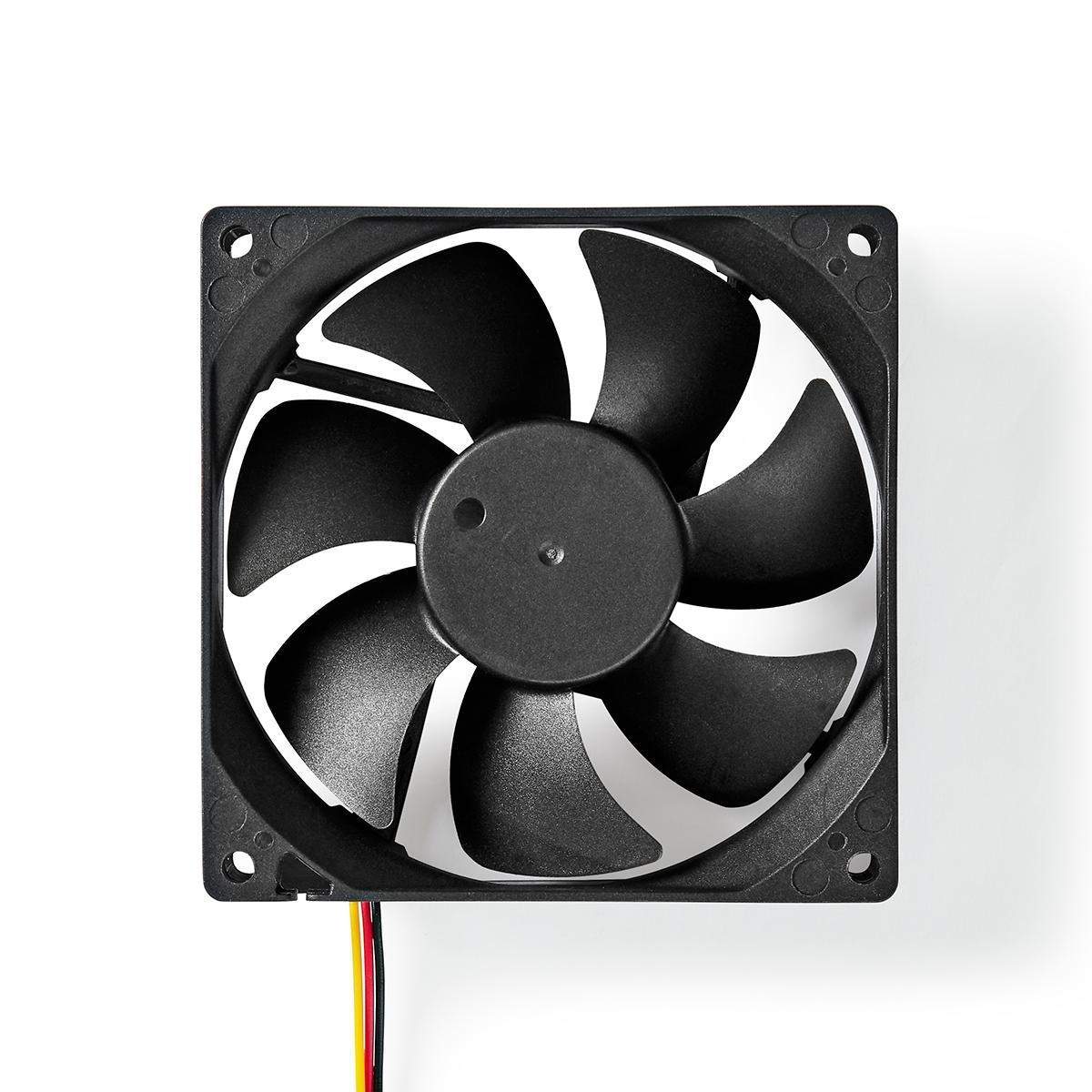 DC-ventilator | DC | Ventilatorstørrelse: 92 mm | 3-Pin | 26.7 dBA | Sort billede