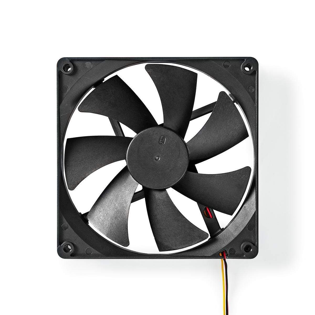 DC-ventilator | DC | Ventilatorstørrelse: 140 mm | 3-Pin | 24.9 dBA | Sort billede