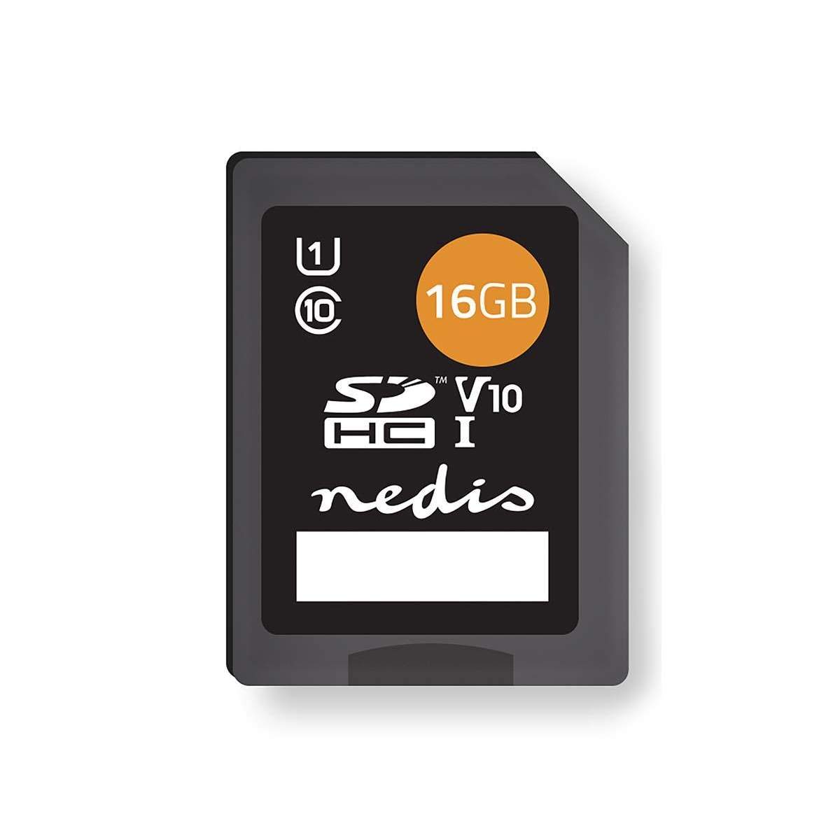 Hukommelseskort | SDHC | 16 GB | Skrivehastighed: 80 MB/s | Læs hastighed: 45 MB/s | UHS-I